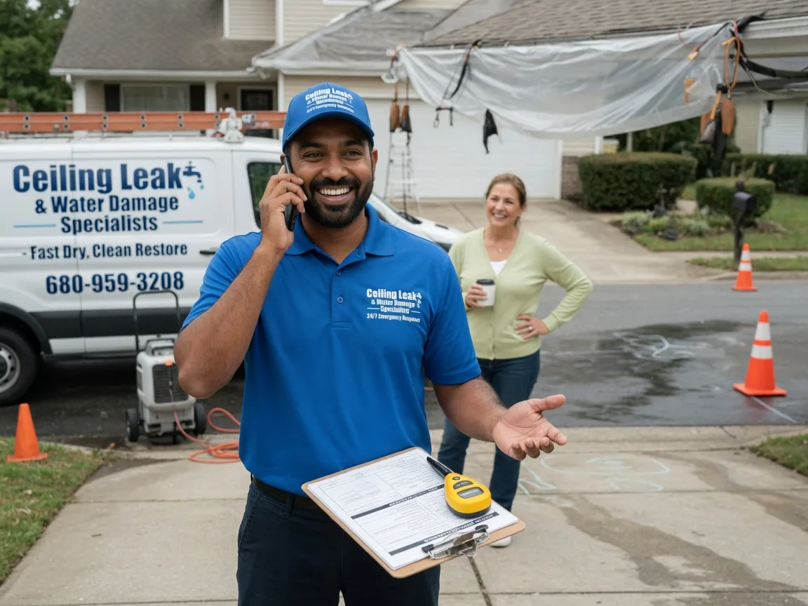 Ceiling Leak Cleanup Krum, TX FAQs